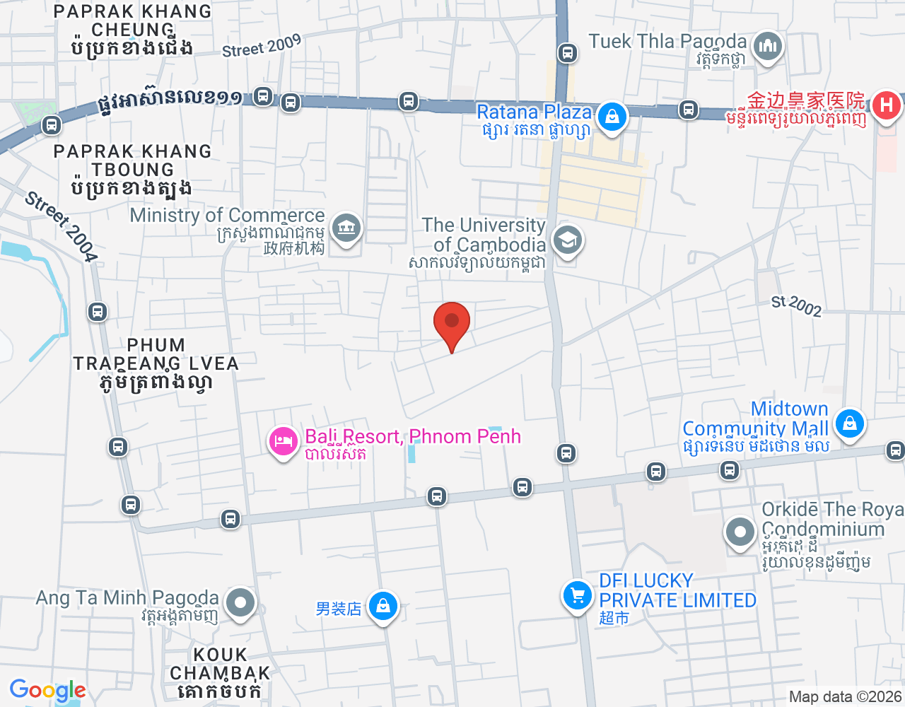 Service location map