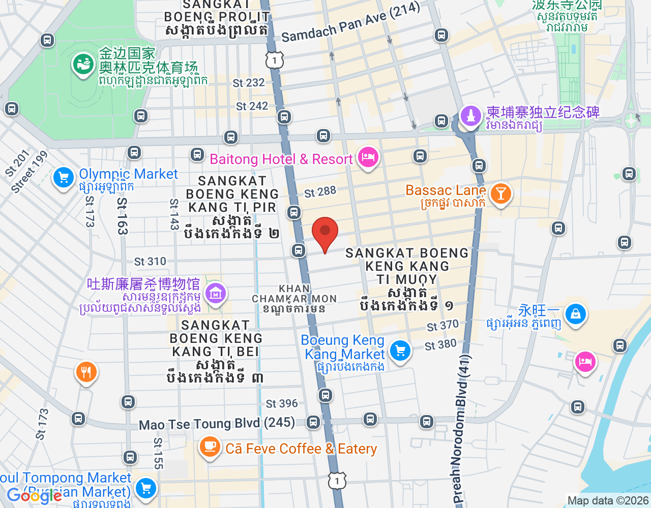 ដៃគូដឹកជញ្ជូន location map