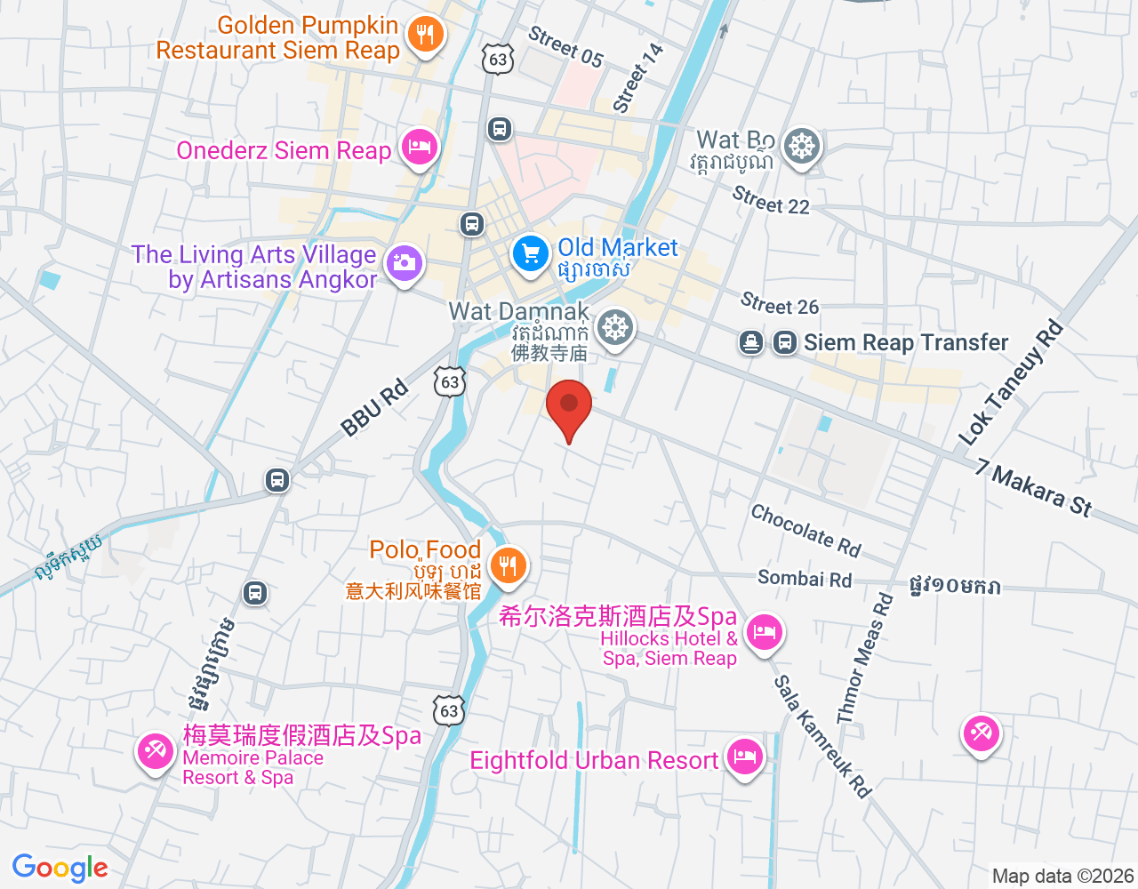 ជំនួយការចុងភៅ location map