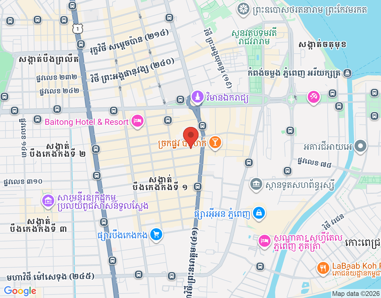 Head Chef location map
