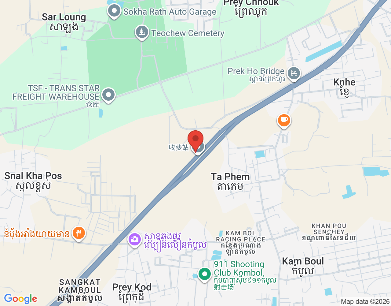 បុគ្គលិកទូទាត់ប្រាក់ location map