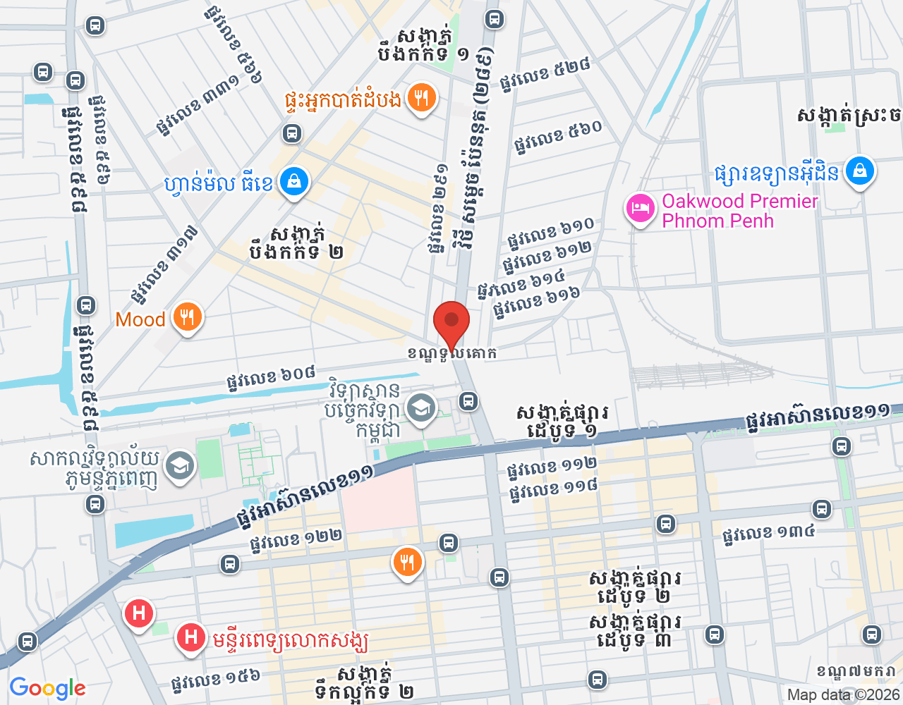 Chef location map