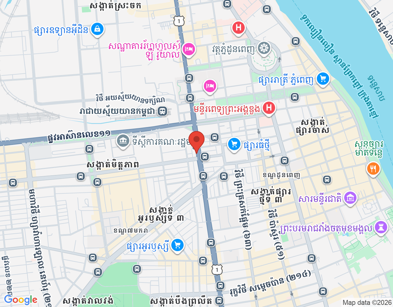បុគ្គលិកផ្នែកលក់អនឡាញ location map