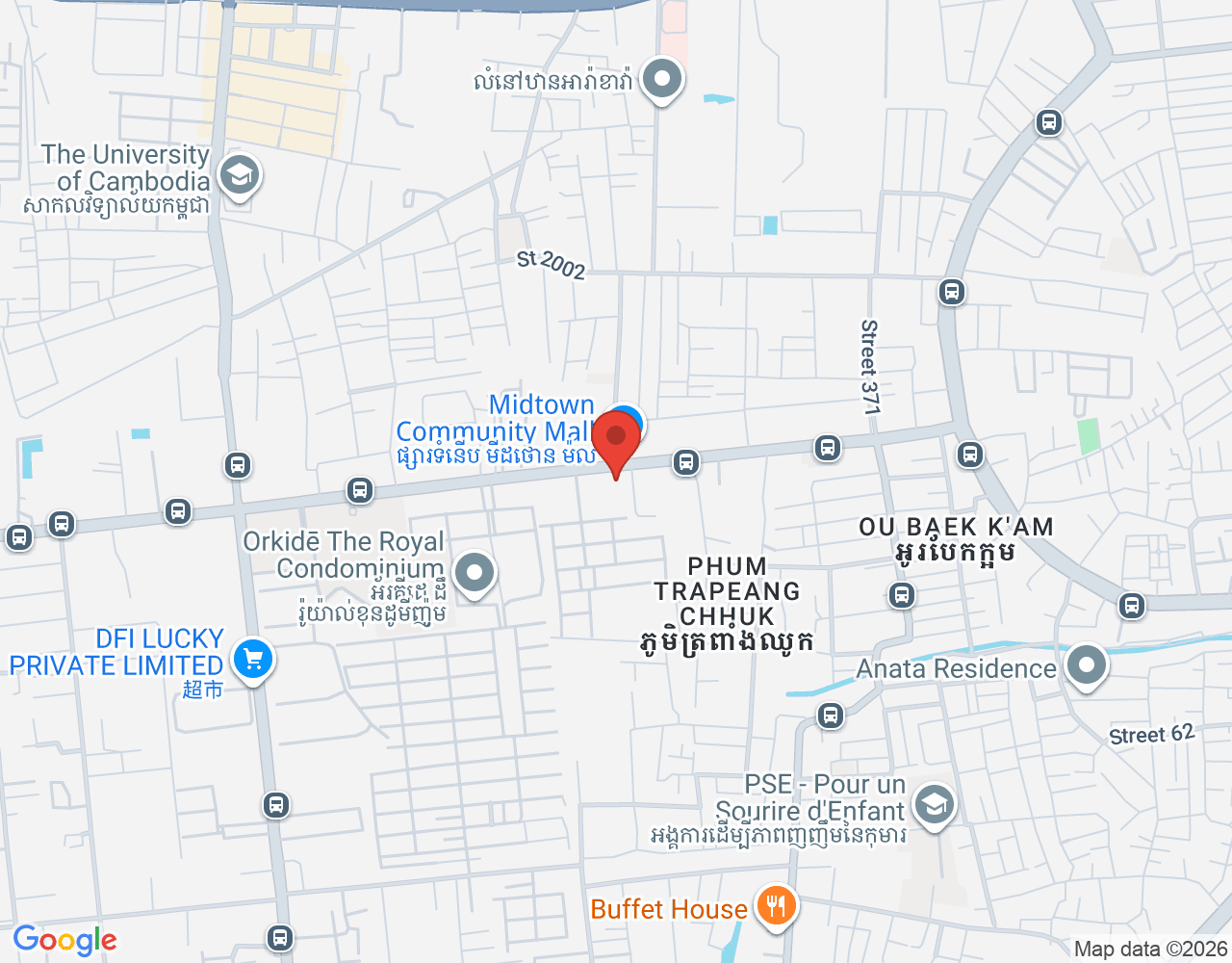 ផ្នែកលក់និងតបឆាត location map