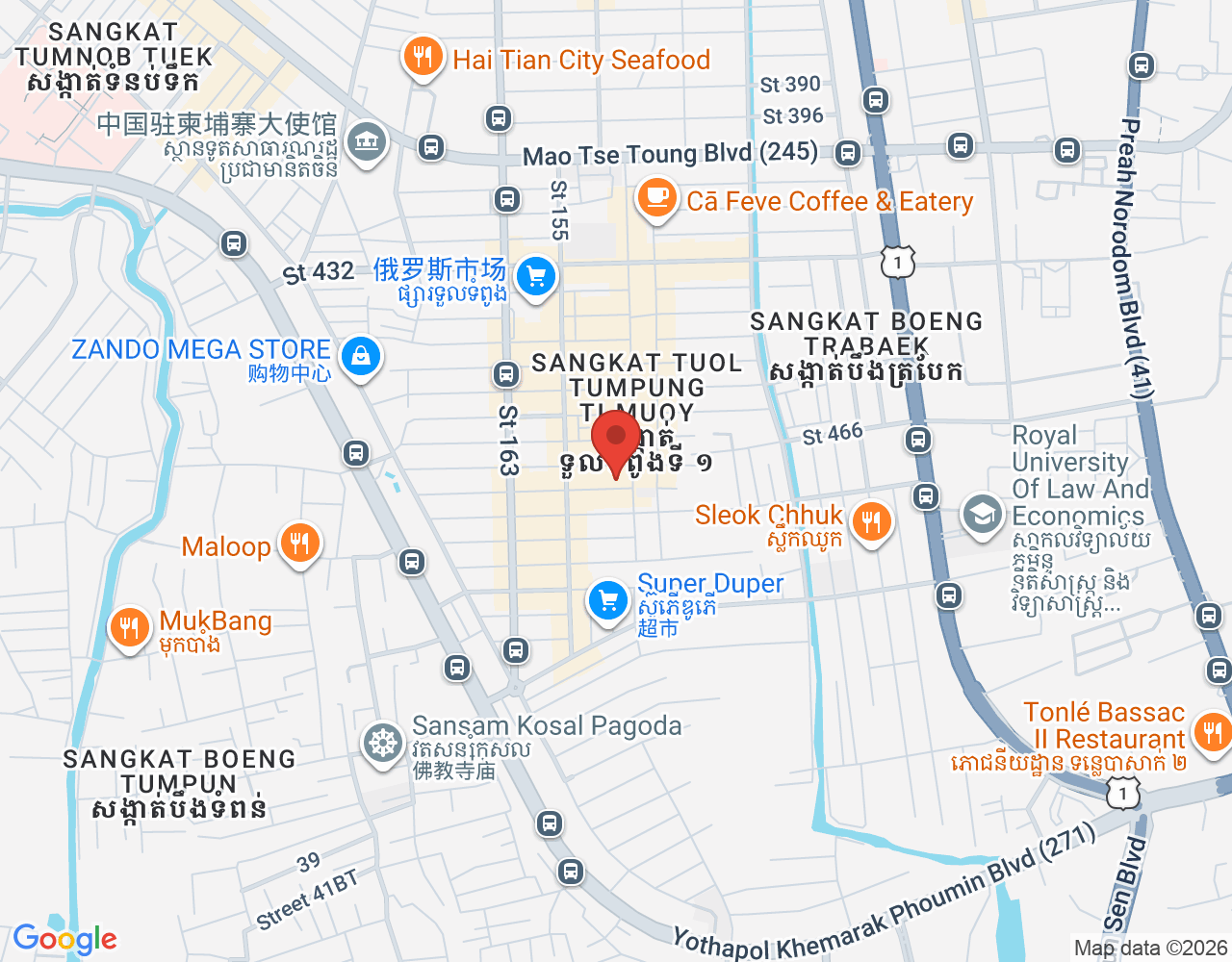ចុងភៅ location map