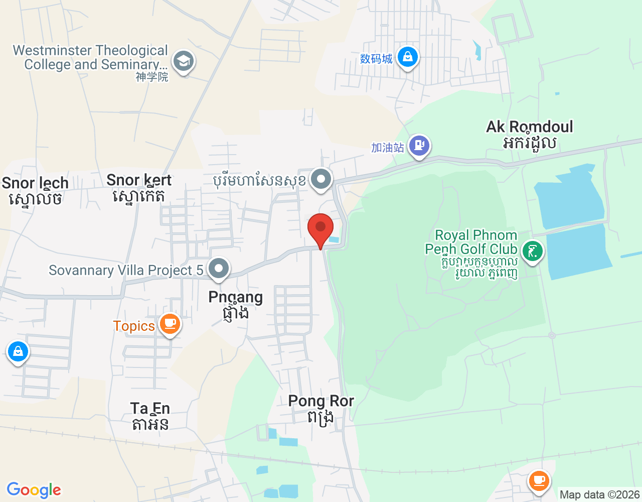 Baristas location map