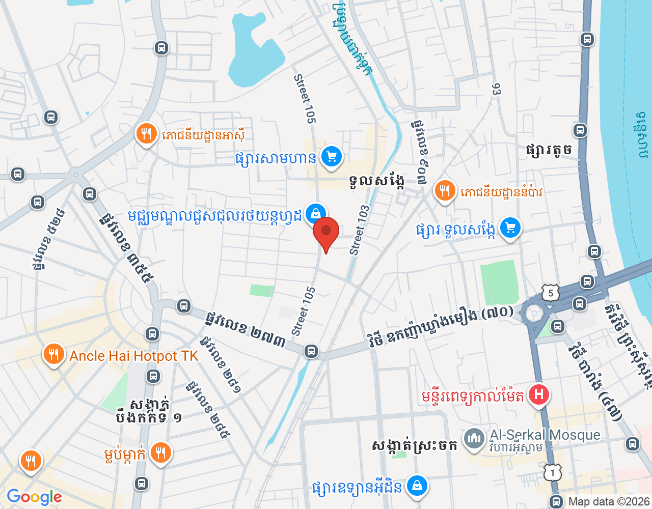 Barista location map