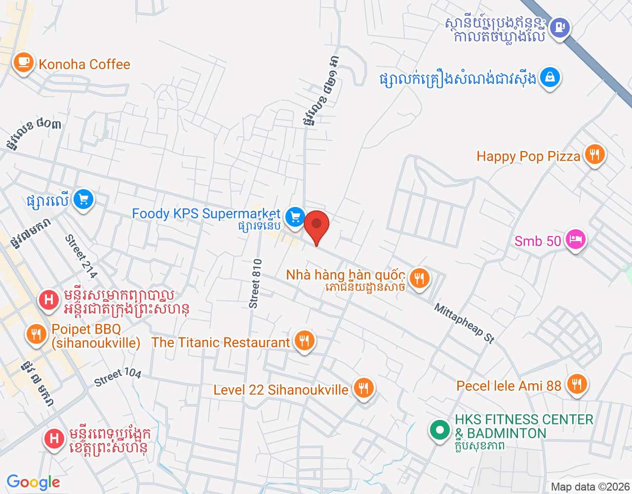 ផ្នែករត់តុ location map