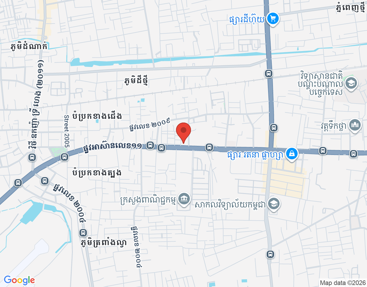 បុគ្គលិកសេវាកម្ម location map