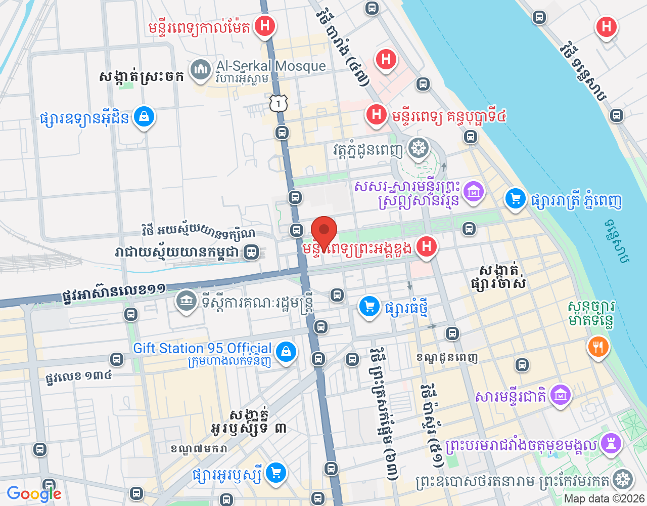 Barista location map