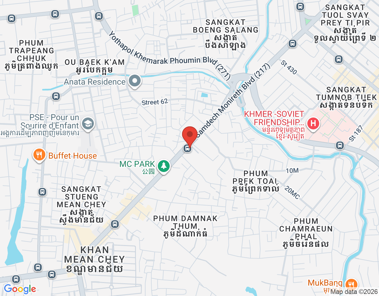 Merchandise location map