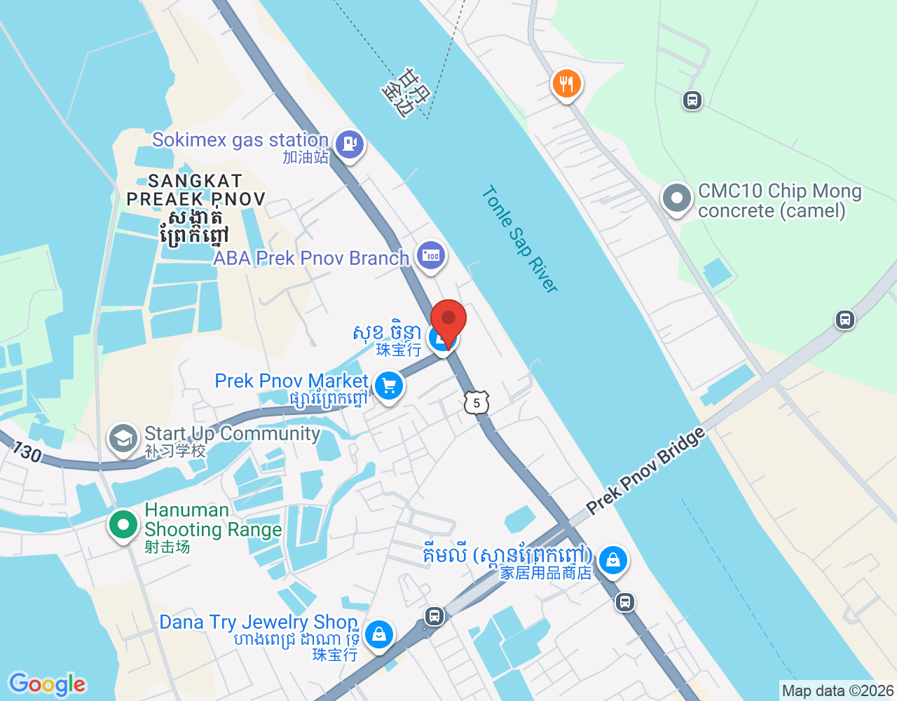 Senior Sales location map