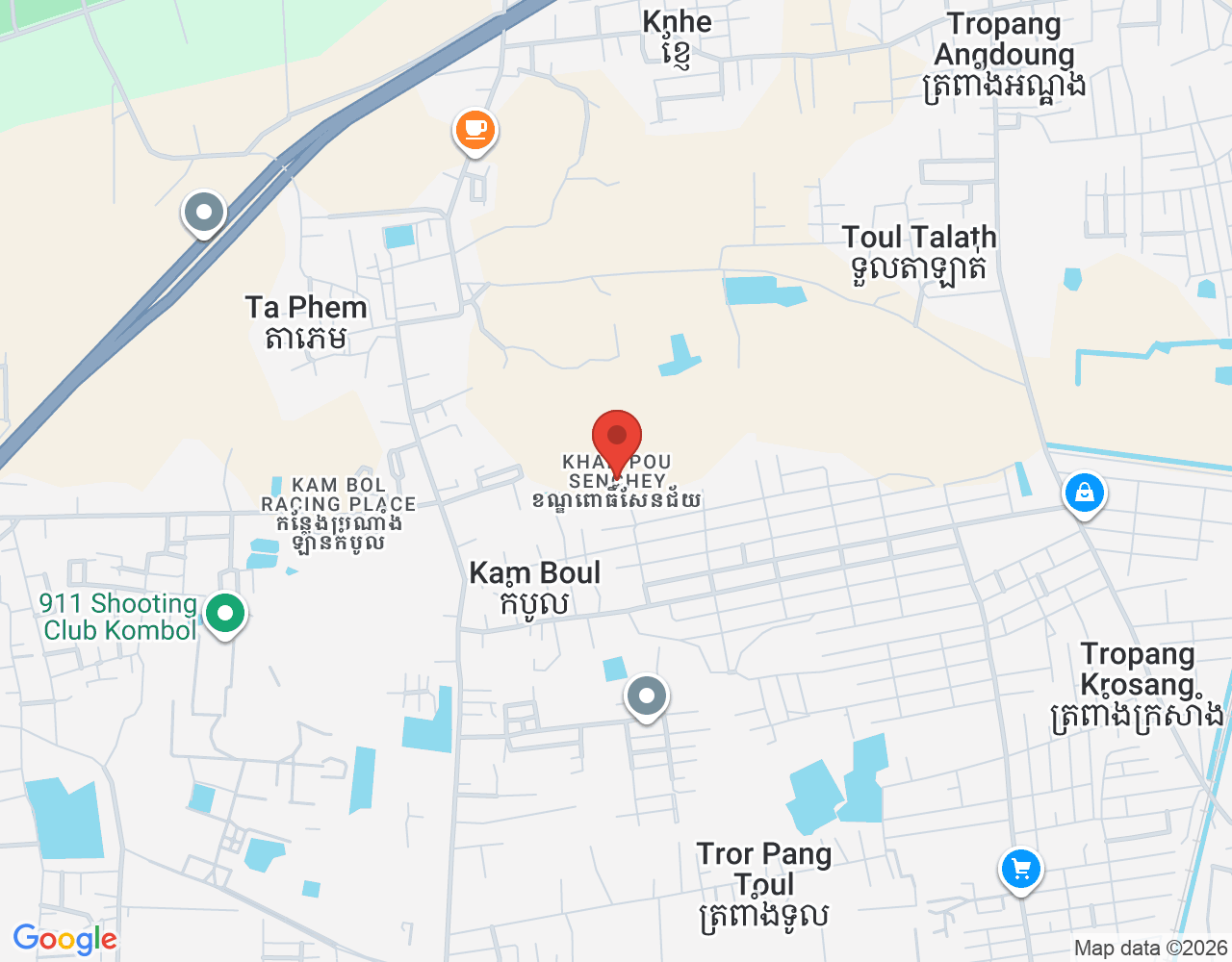 ផ្នែកតបឆាតនិងផ្នែកលក់ location map