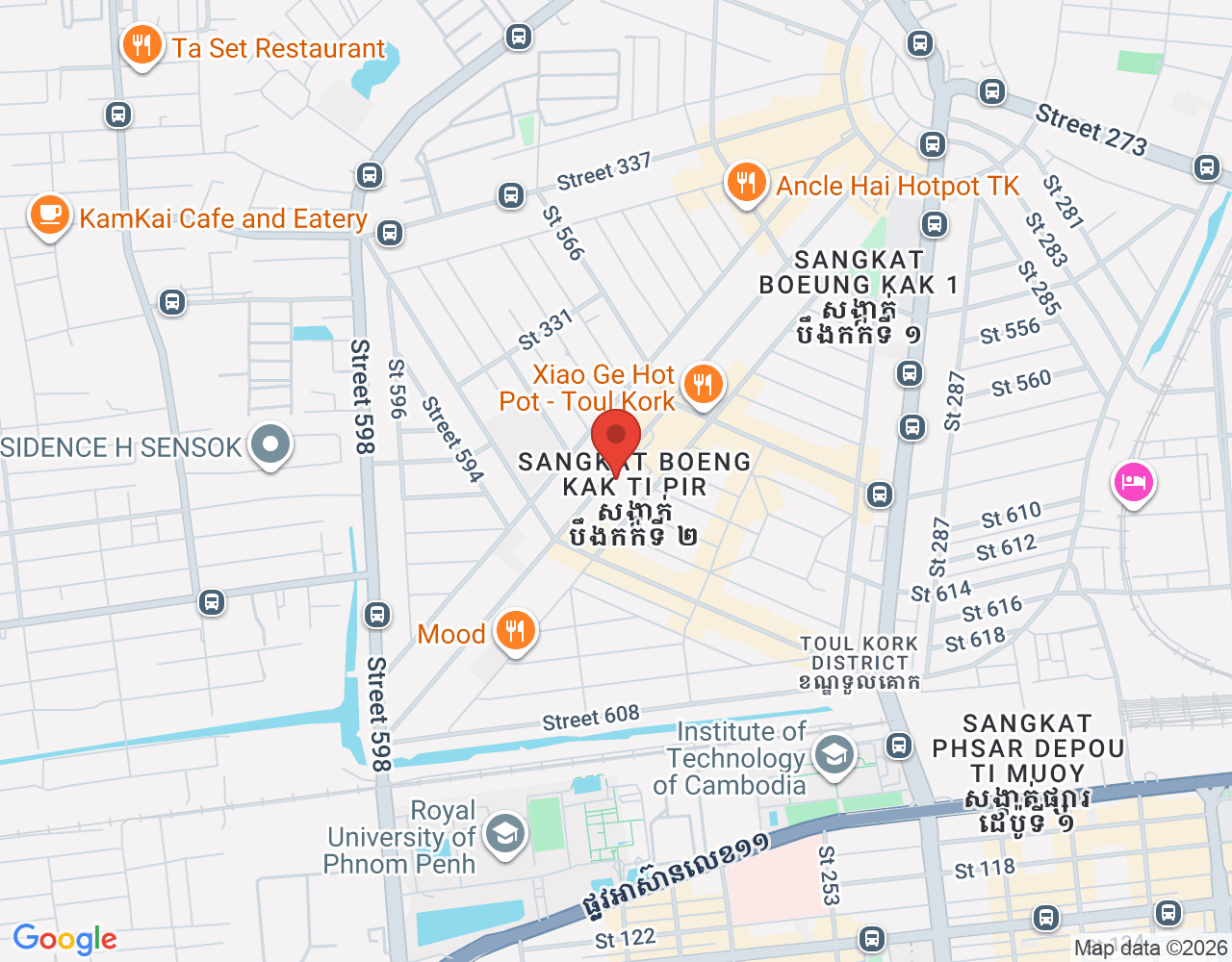 FOOD RUNNER location map