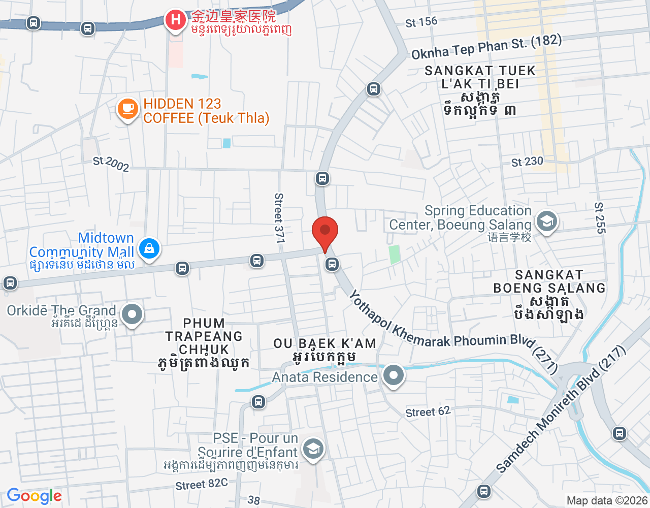 ផ្នែក ដឹកជញ្ជូន location map
