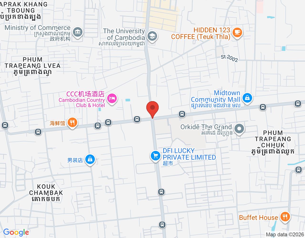 ផ្នែកដឹក location map