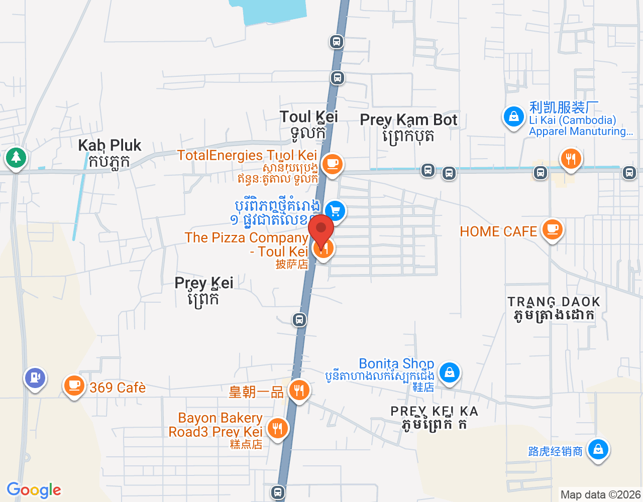 delivery location map