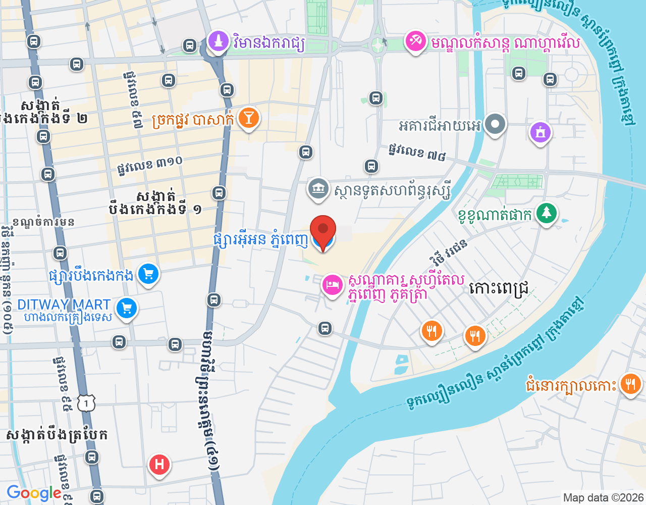 Commis III location map
