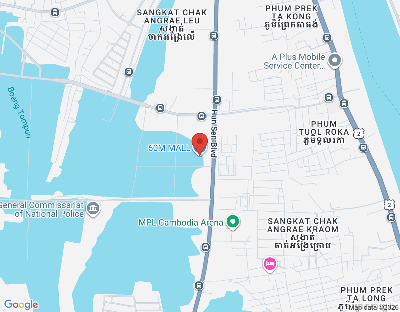 Commis II location map