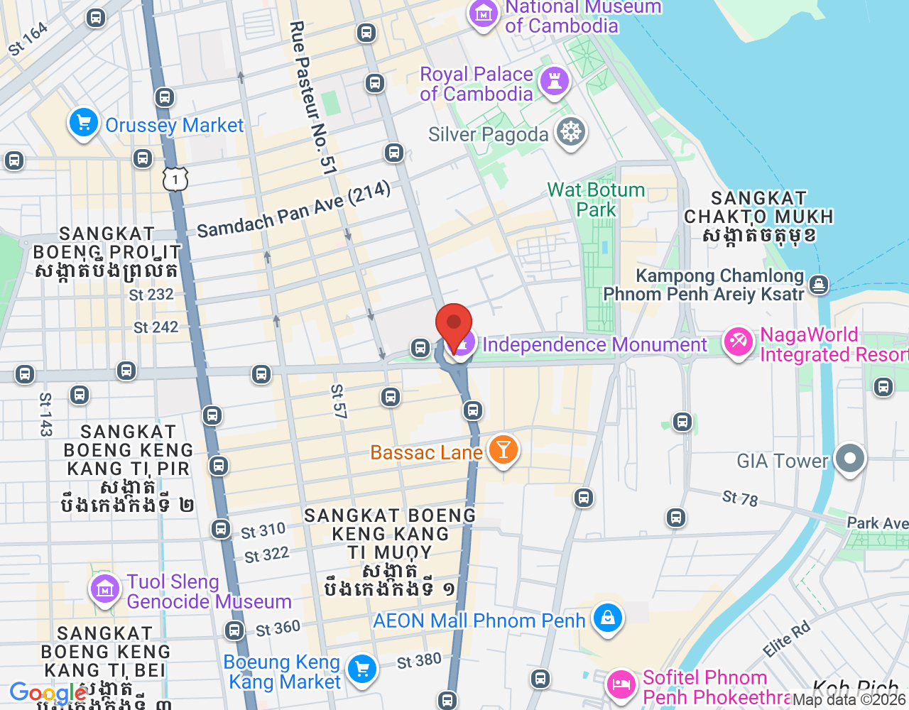 Meat Supervisor location map