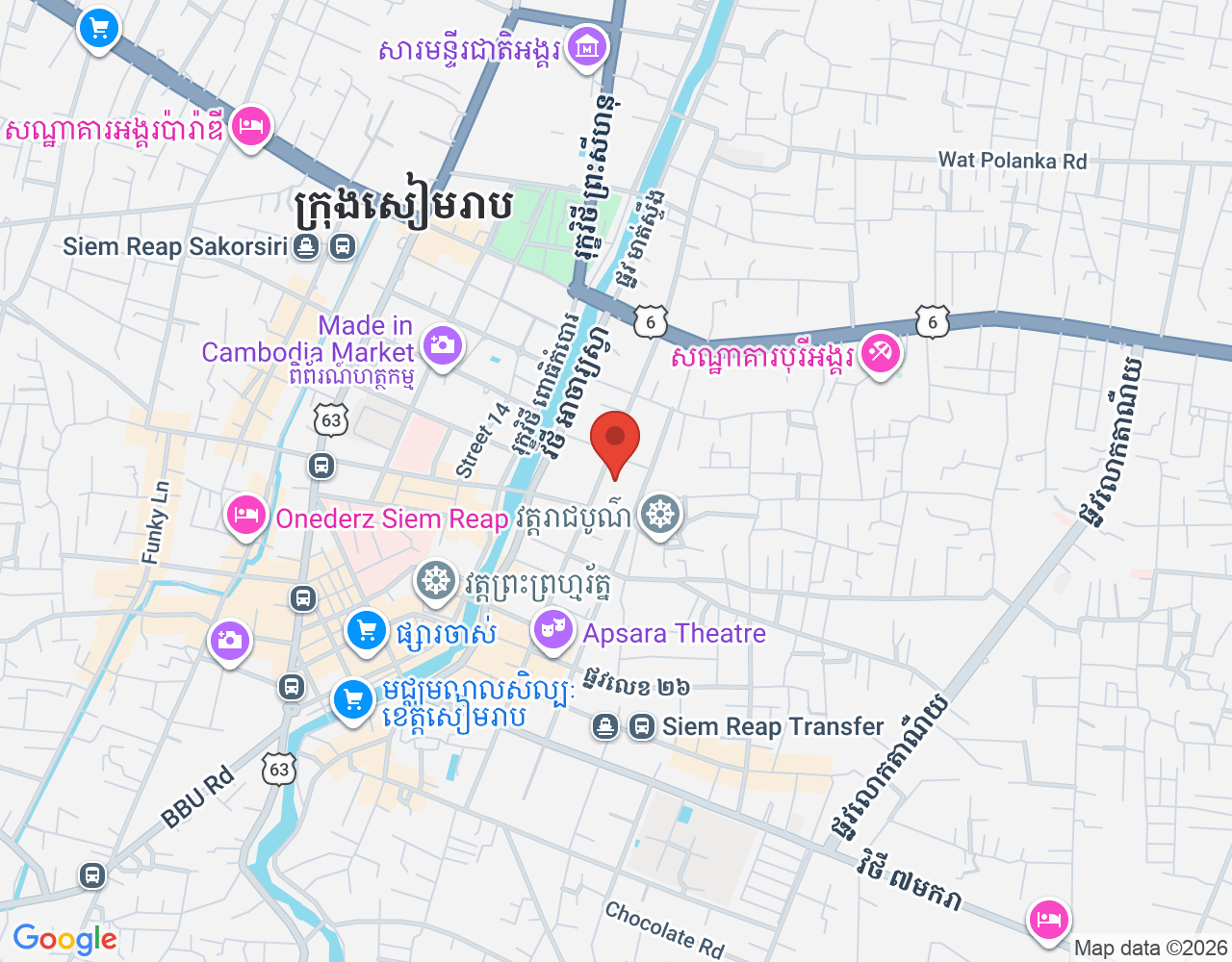 WAITER location map