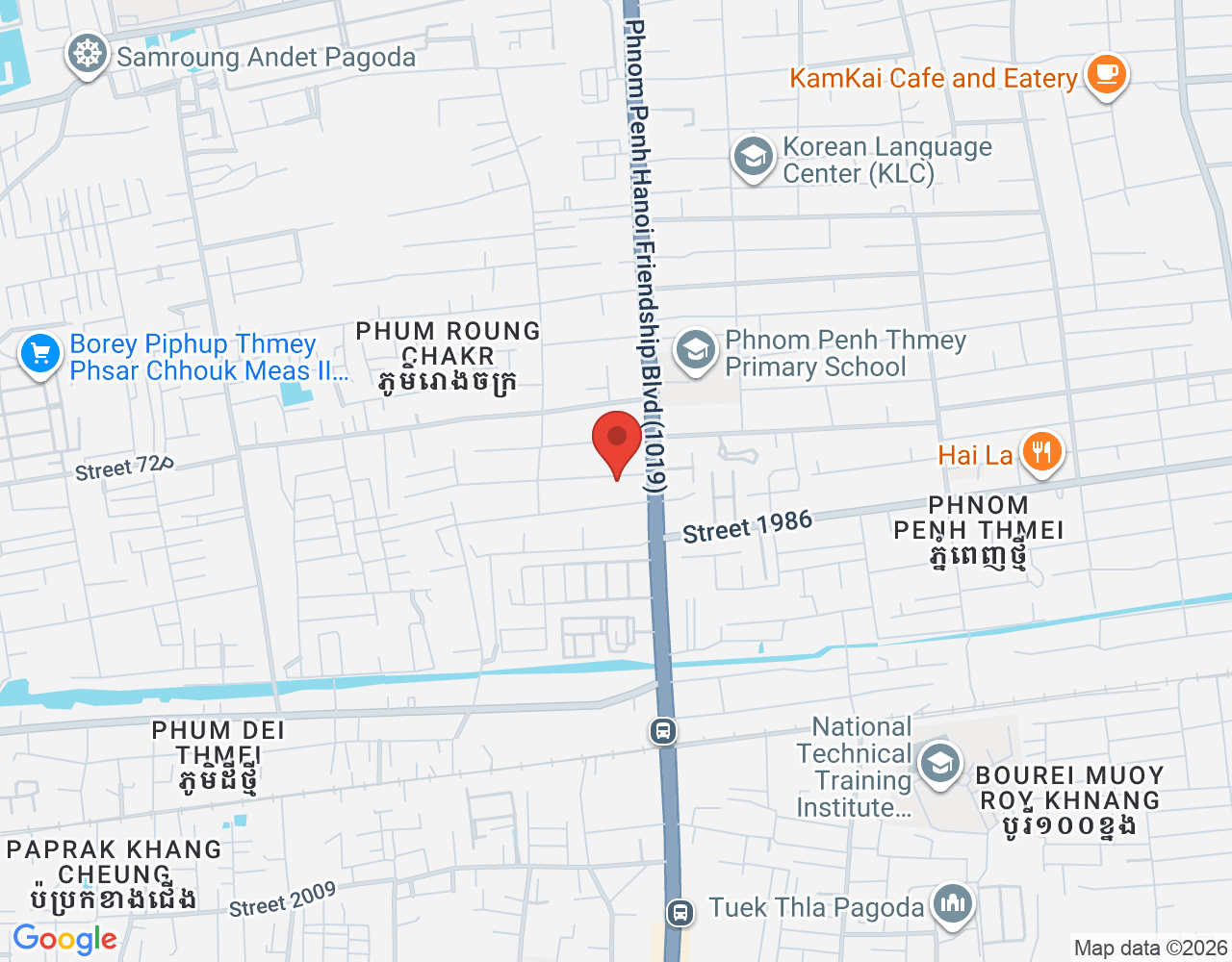 Workshop & Warehouse Manager location map