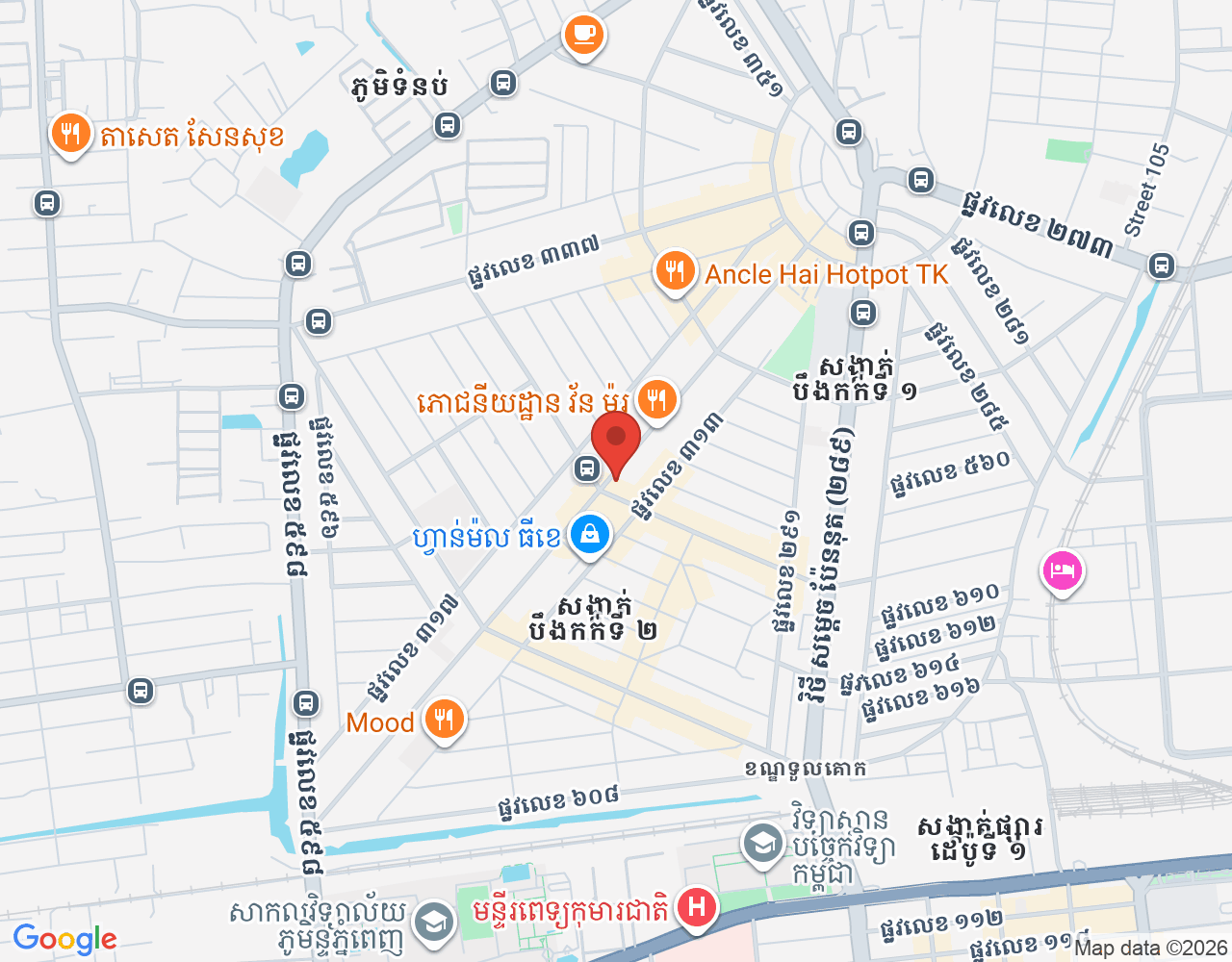 ផ្នែកចុងភៅ location map