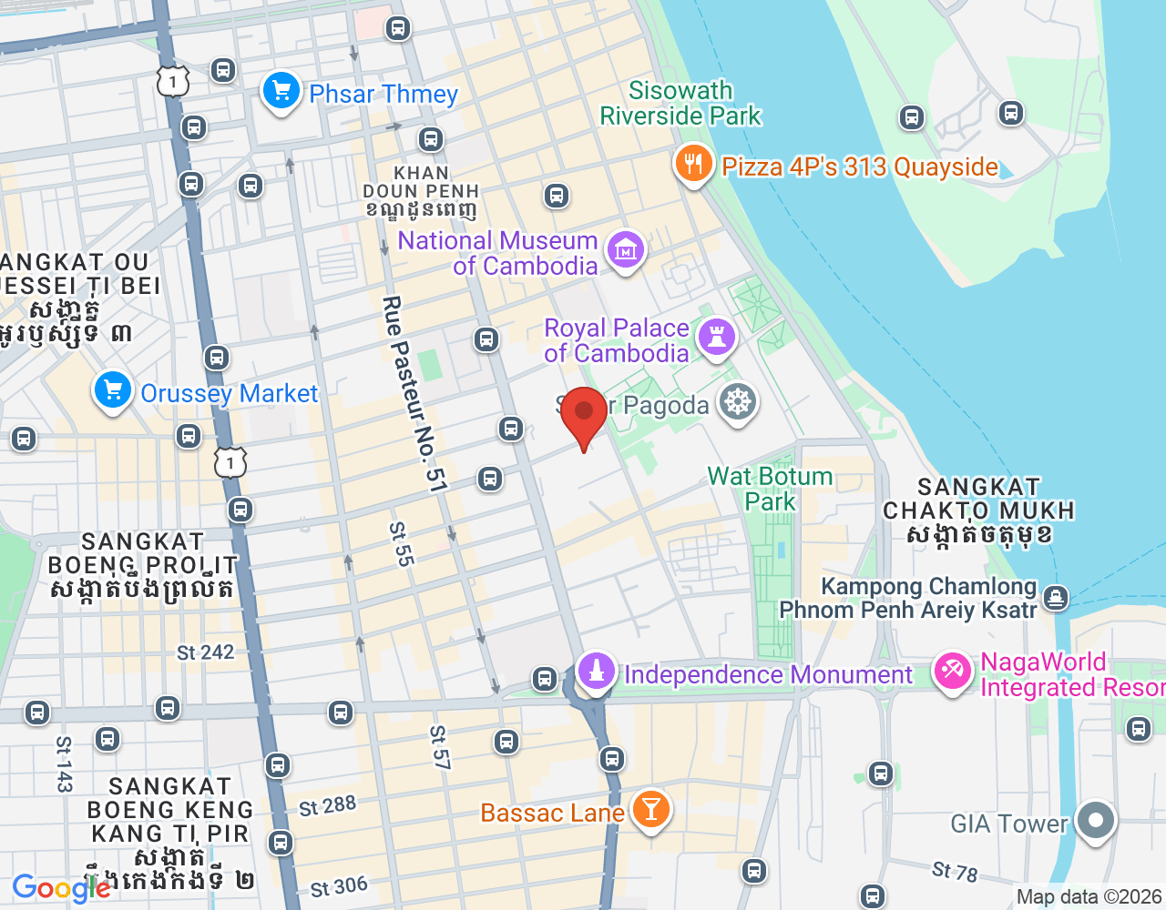 អ្នកគិតលុយ location map