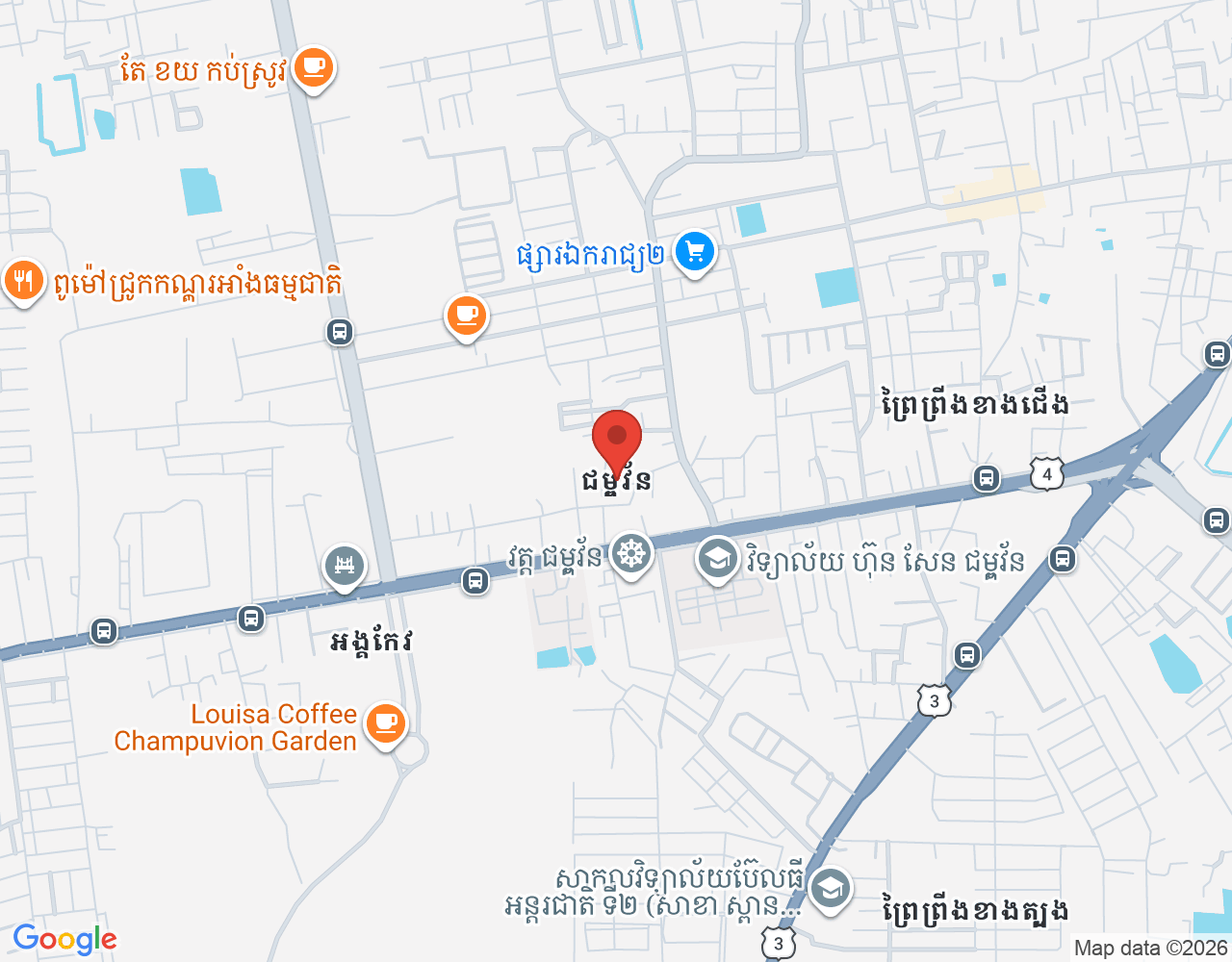 Barista location map