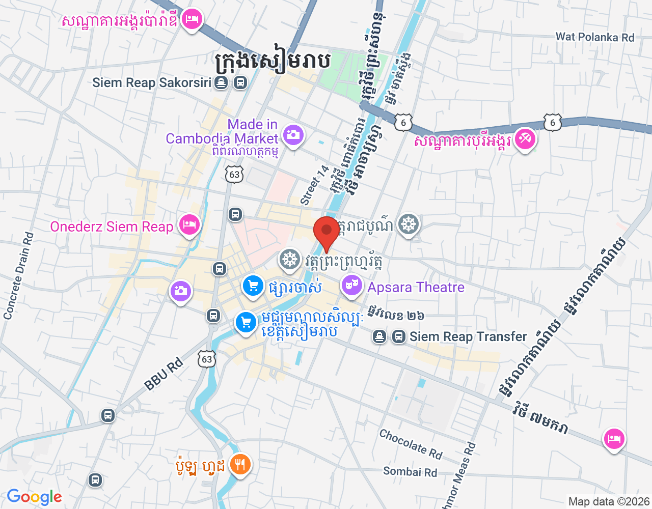 Bartender location map