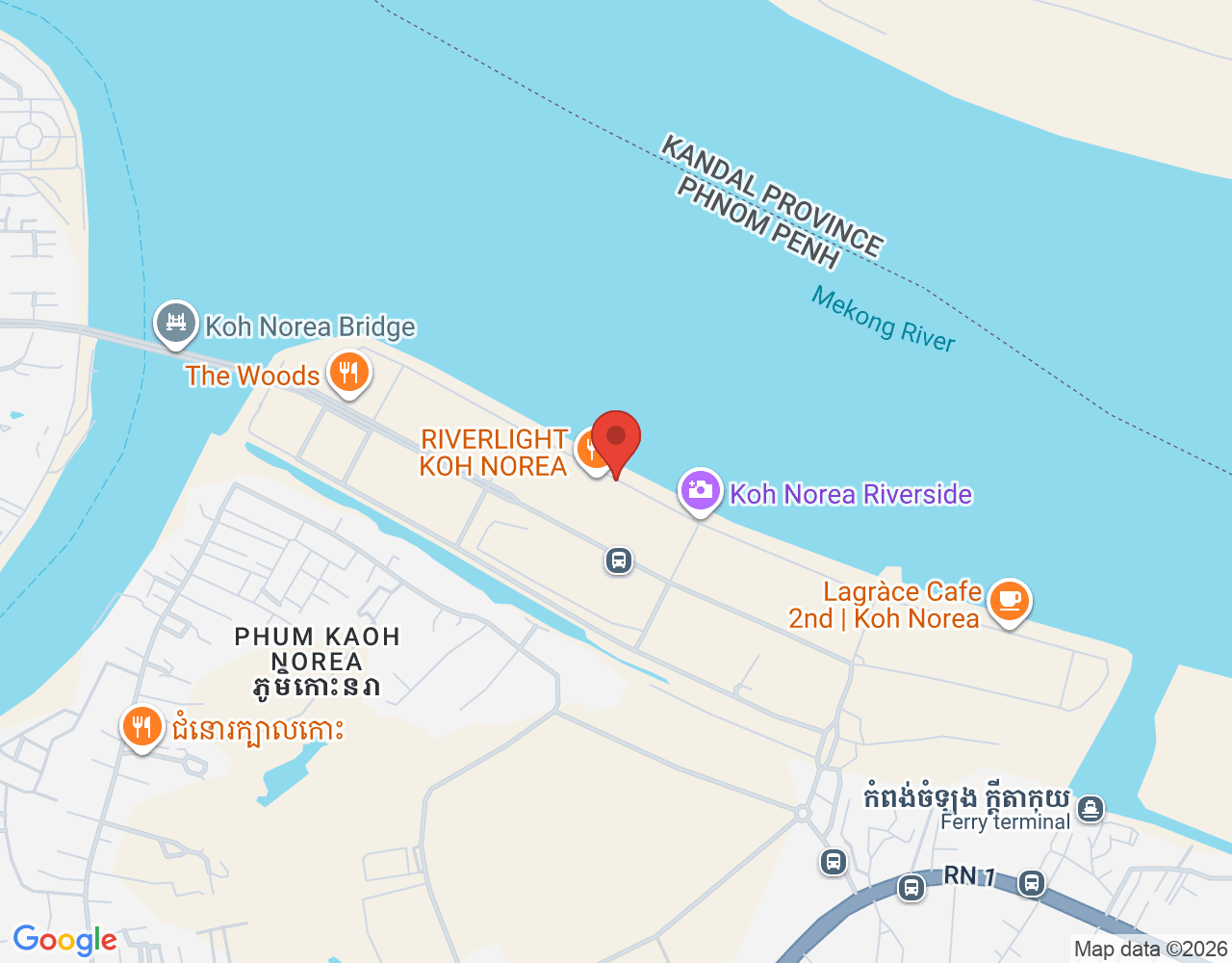 Cashier location map