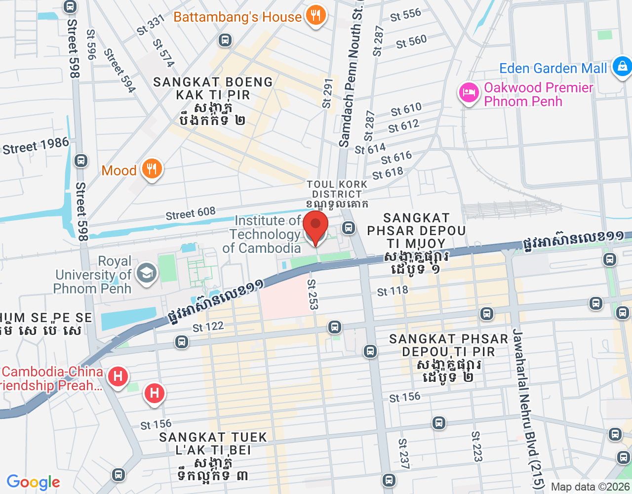 Barista location map