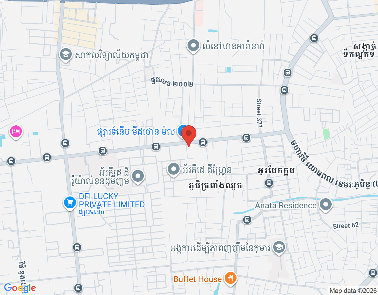 Cashier location map