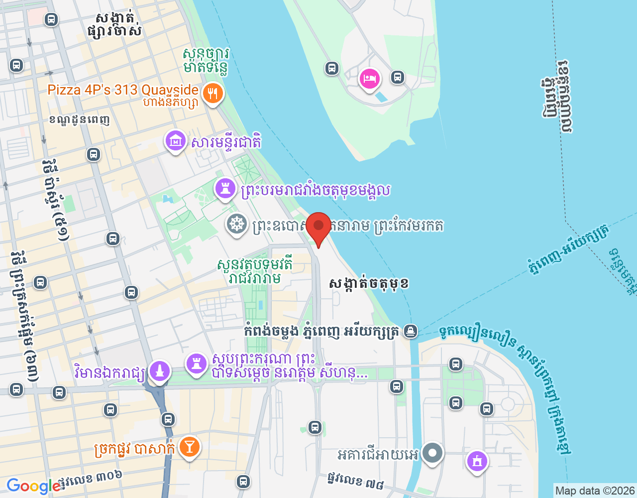 Receptionist location map
