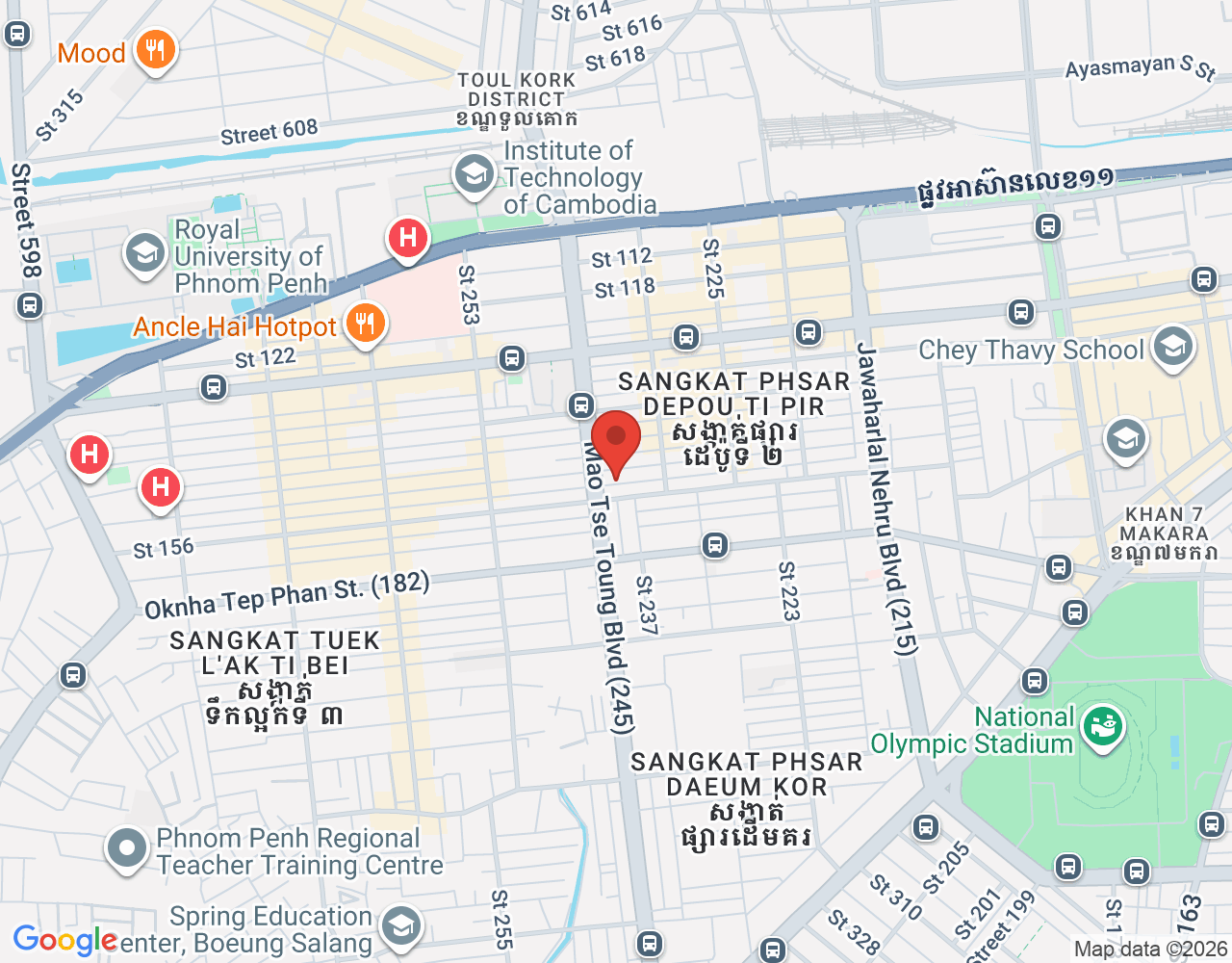 Cashier & Stock Controller location map