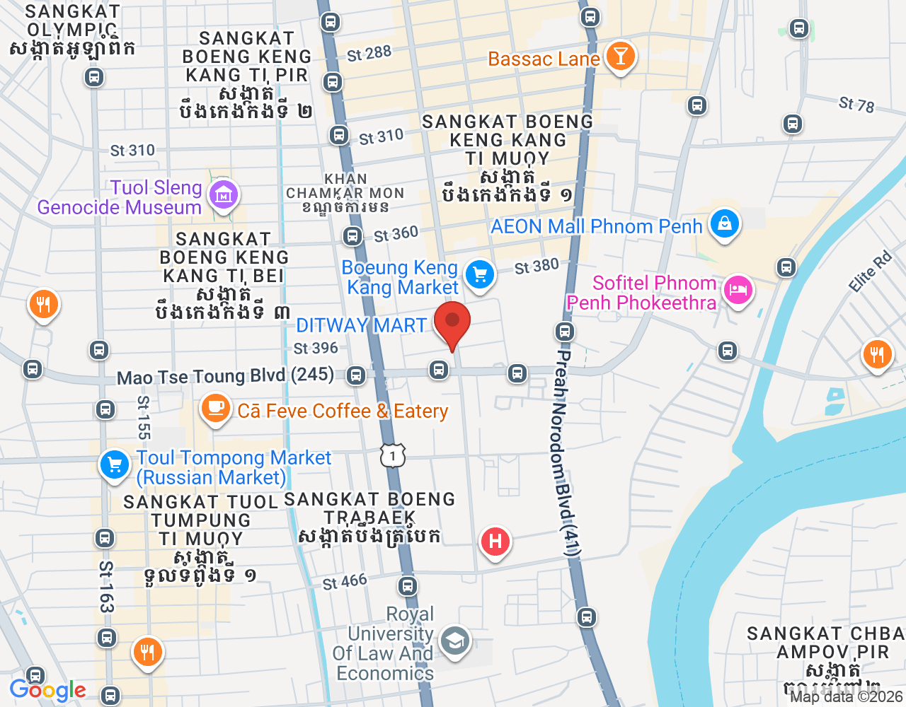 Commis I location map