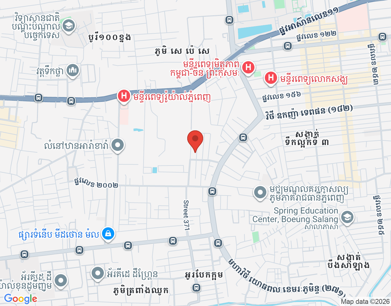 Service Order location map