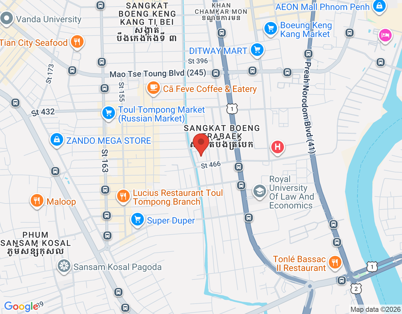 Outdoor Sales location map