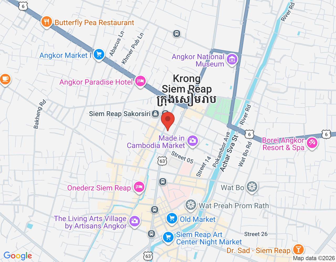បុគ្គលិករៀបបន្ទប់ location map