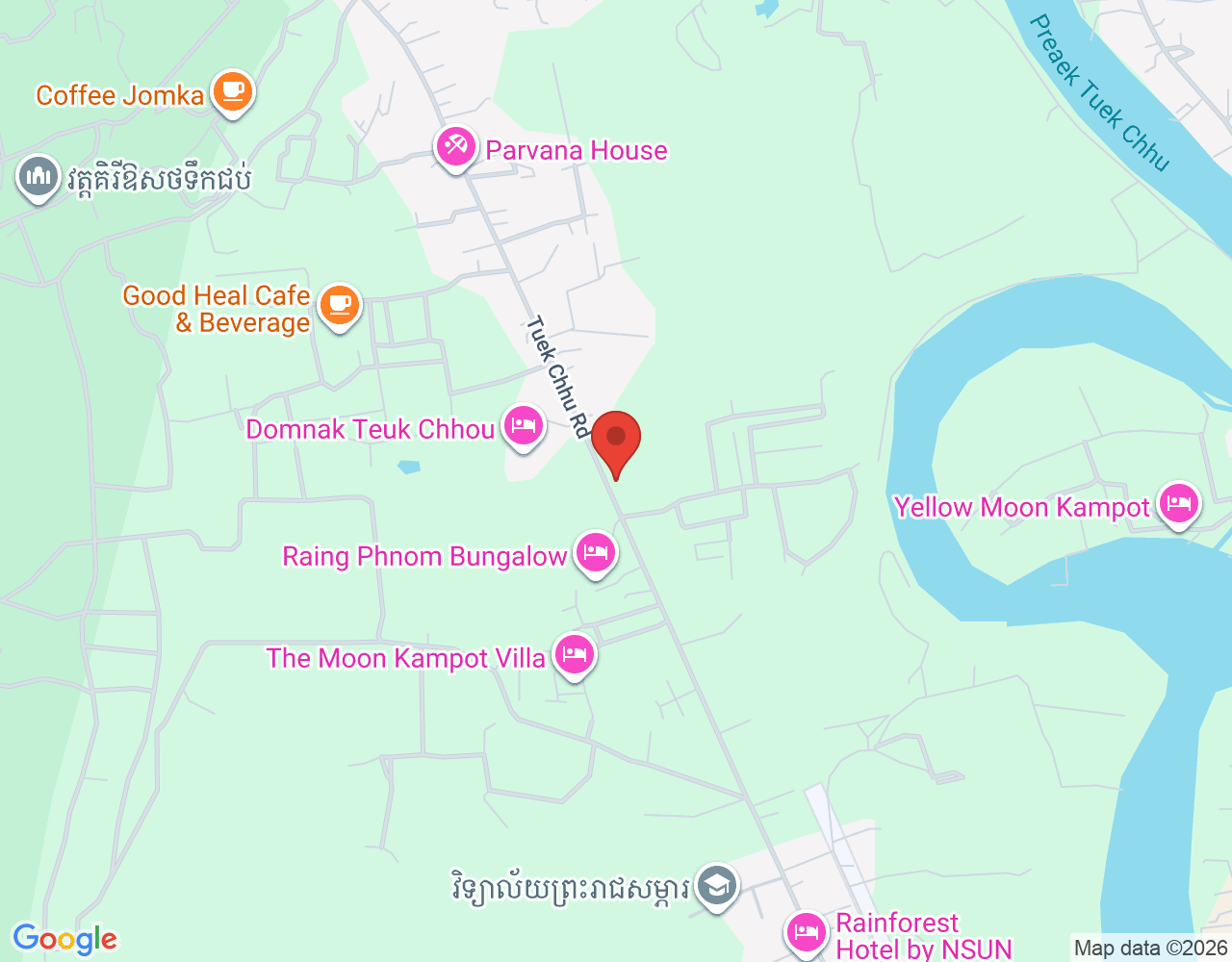 Receptionists location map