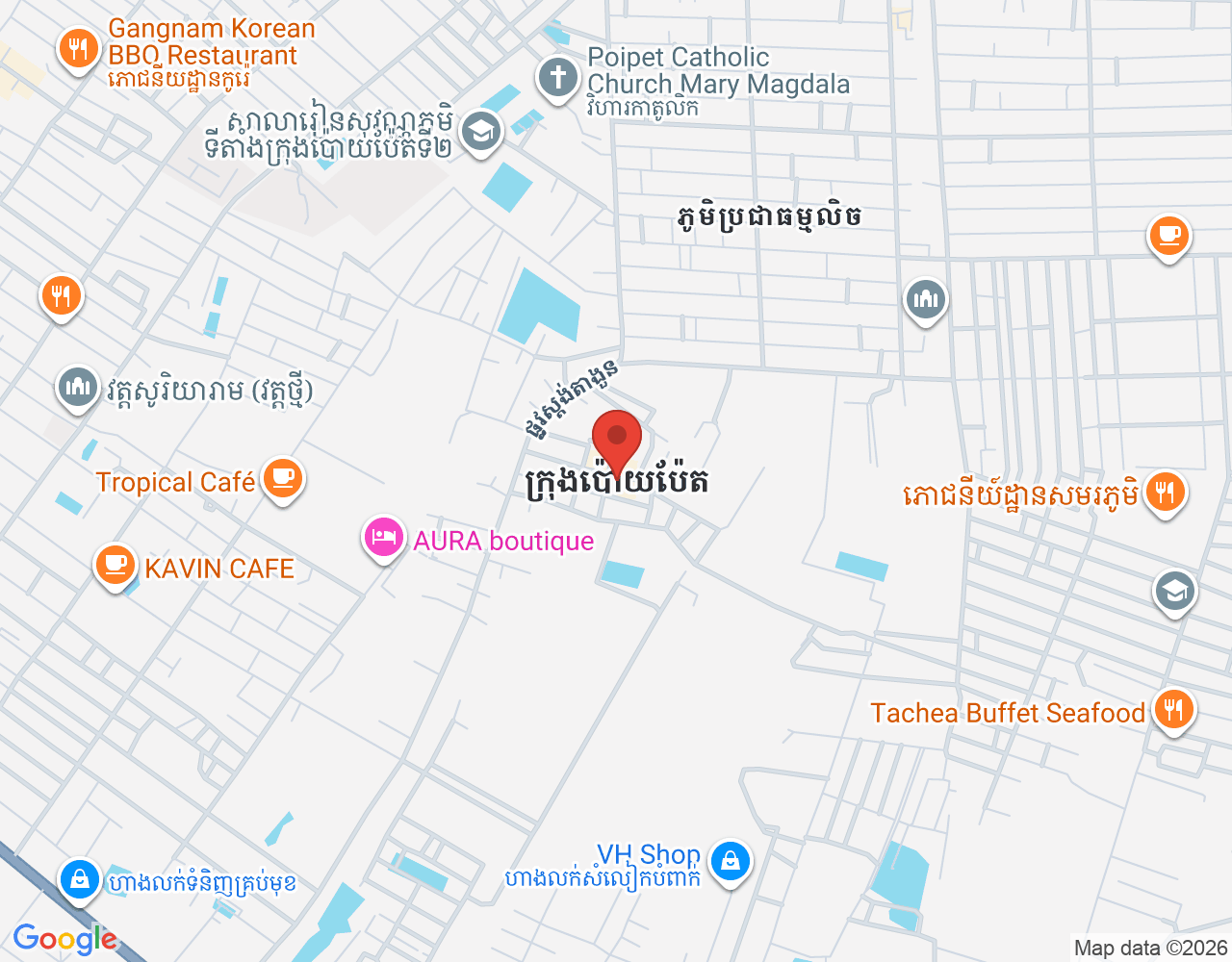 Front Office location map