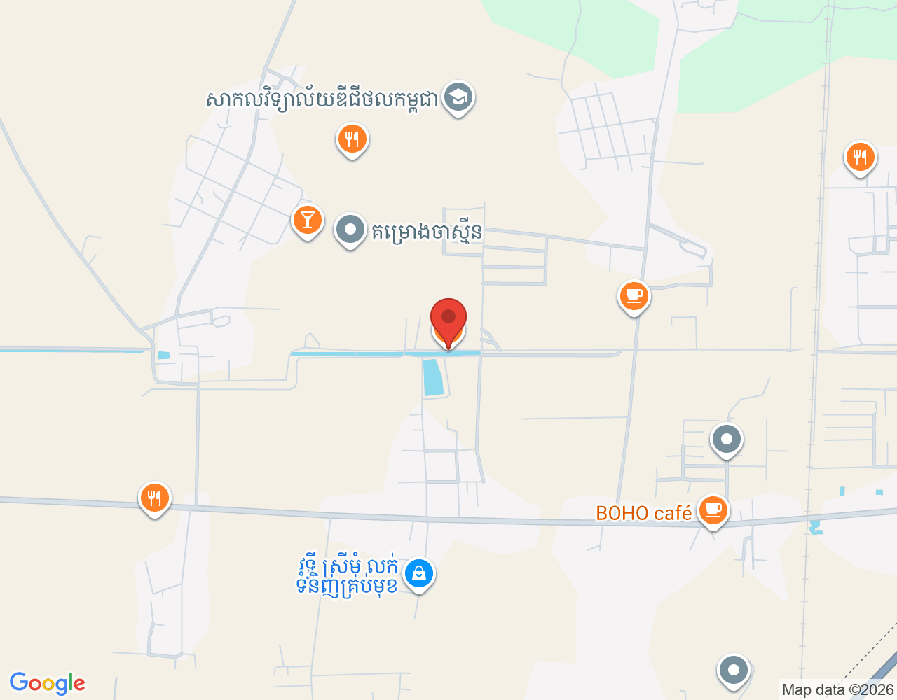 ផ្នែកចុងភៅ location map
