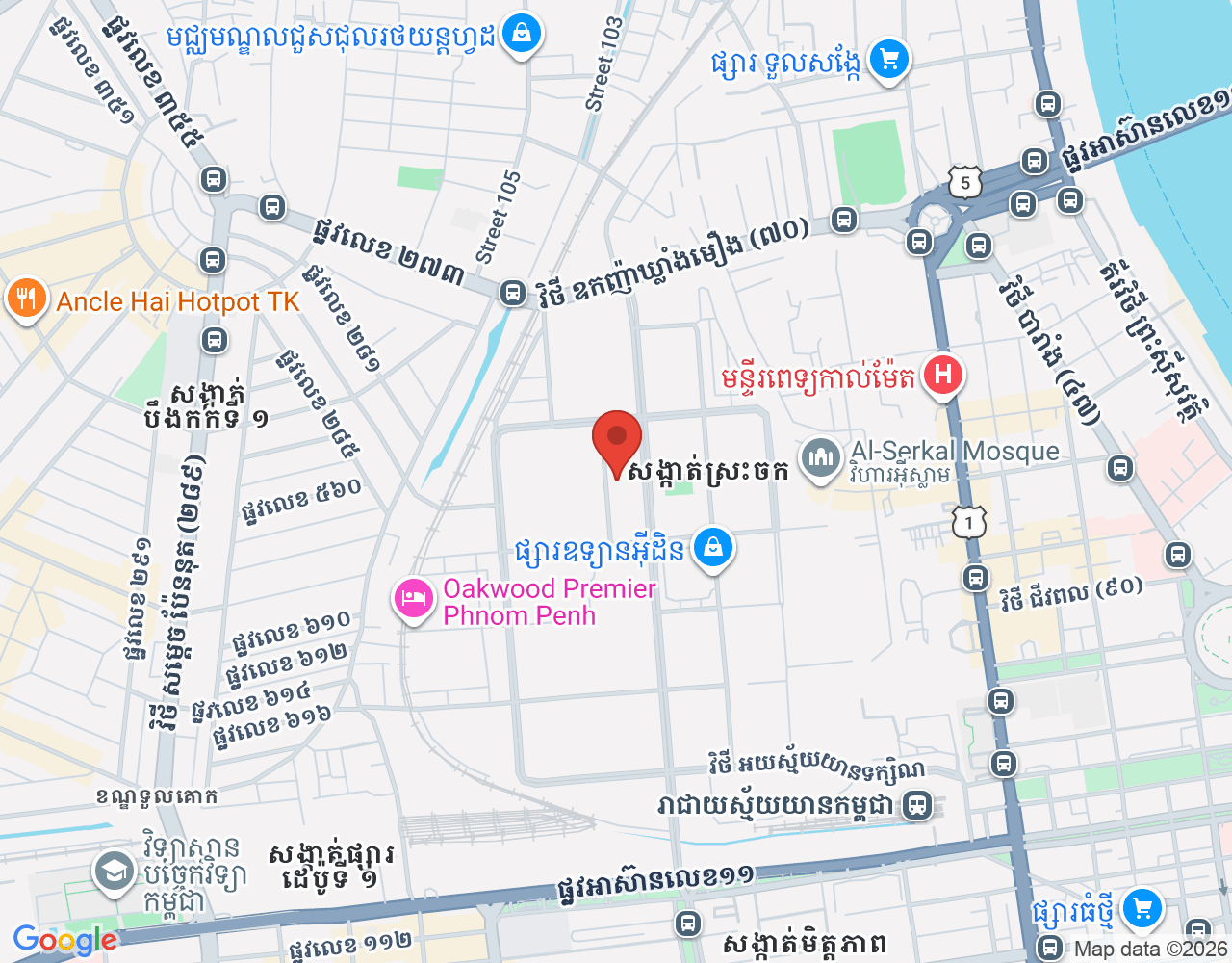 ផ្នែករត់តុក location map