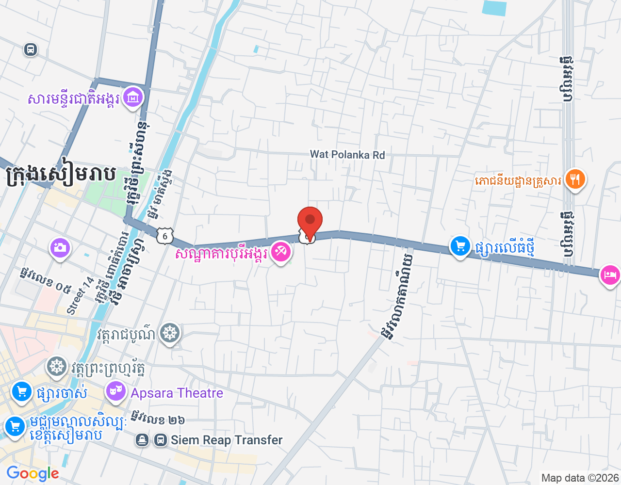 Reception location map