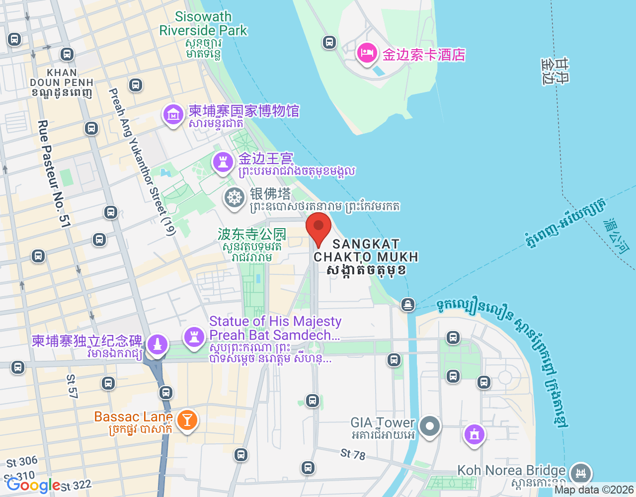 Bartender location map