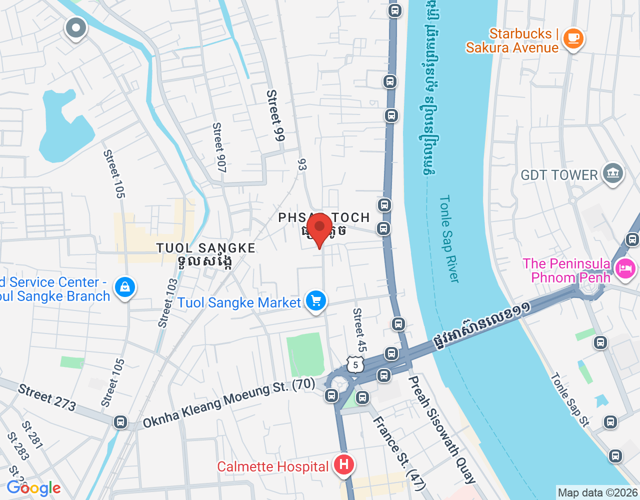ចុងភៅ location map