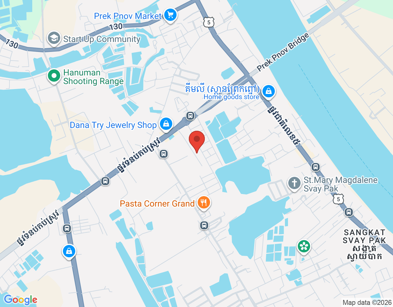 ផ្នែកលក់ខាងក្នុង location map