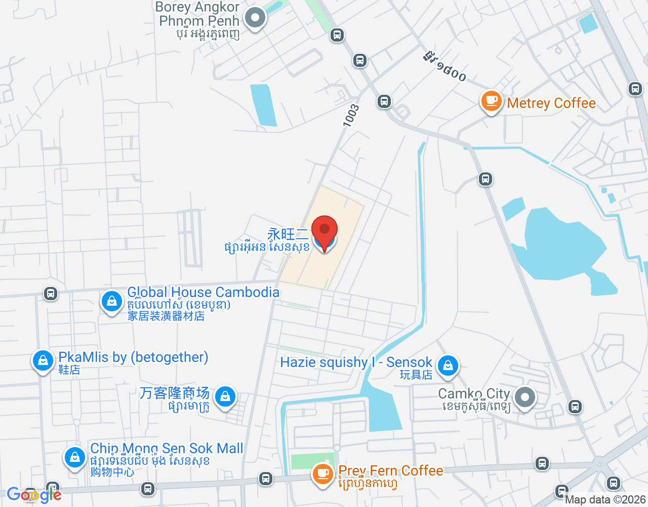 អ្នកលក់ក្នុងហាង location map