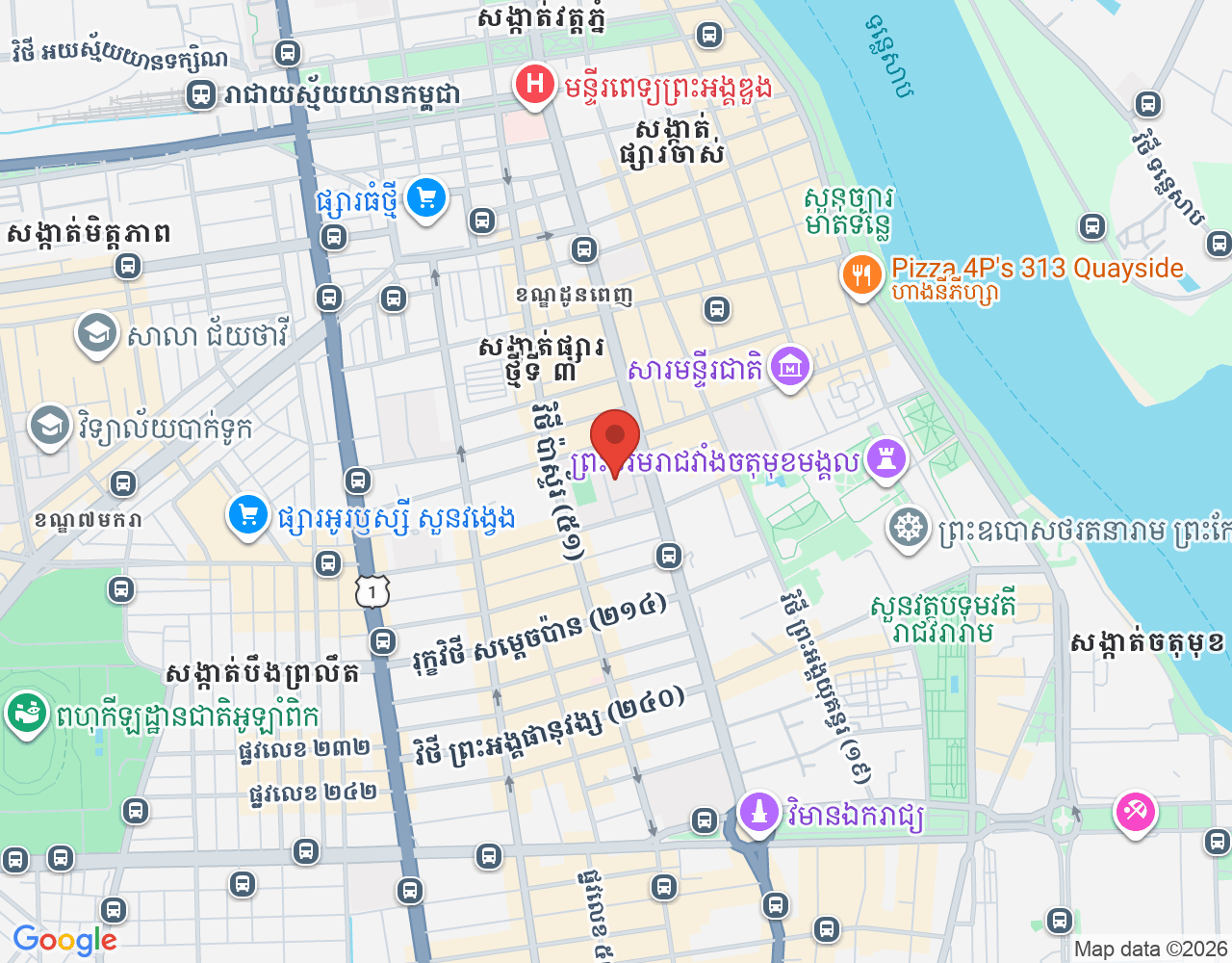 អ្នកដឹកជញ្ជូន location map
