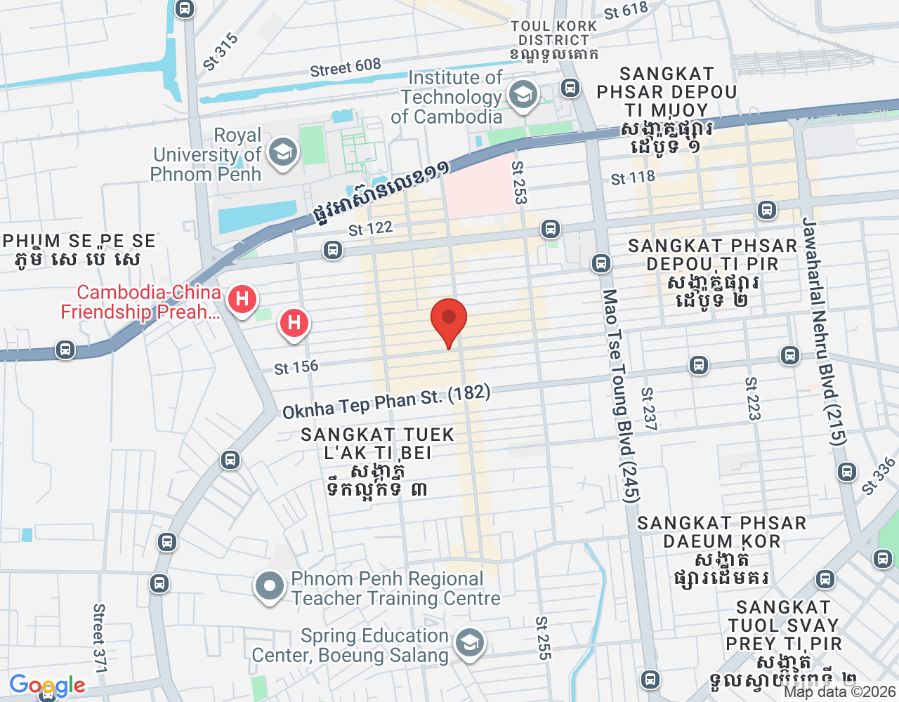 ផ្នែកឆុងកាហ្វេ location map